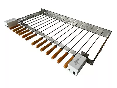 BBQ Cypriot Grill Top Rotisserie Kebab Skewers & Multiple Speed Electric Motor • £189.99