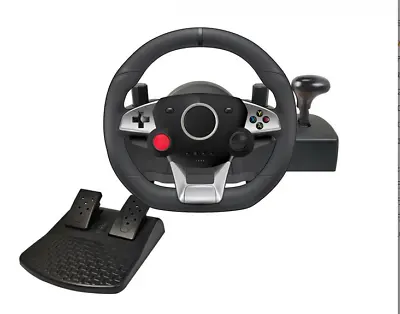 Racing Game Steering Wheel Pedal Set USB For Switch PS3 PS4 Xbox One Xbox360 PC • $199.99