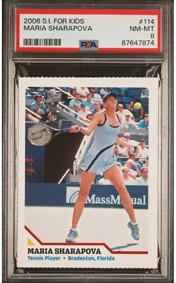 MARIA SHARAPOVA RARE 2006 Sports Illustrated For Kids SI Tennis WTA PSA 8 • $235