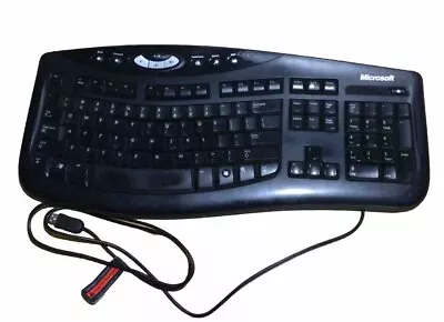 Microsoft Comfort Curve Keyboard 2000 V1.0 KU-0459 USB Wired Ergonomic Windows • $17.99