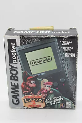 Complete In Box Gameboy Pocket W/ Donkey Kong Land 2 Included Walmart Exclusive • $550