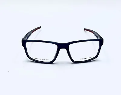 Tommy Hilfiger Eyeglasses TH 1835 Matt Blue / Red  55-17-140 Brand New No Case • $94.78