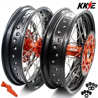 KKE 17  Motard Wheels For 2003-2022 KTM XC SXF EXCF 125-530 250 Supermoto Rims  • $889