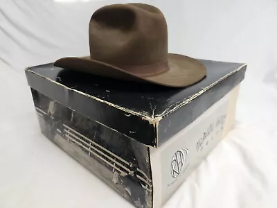 Raw Hide Men's Vintage Cowboy Hat - Brown Size: 7-3/8 • $20