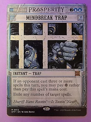 MtG Mindbreak Trap Outlaws Of Thunder Junction Magic The Gathering Breaking News • $27.99