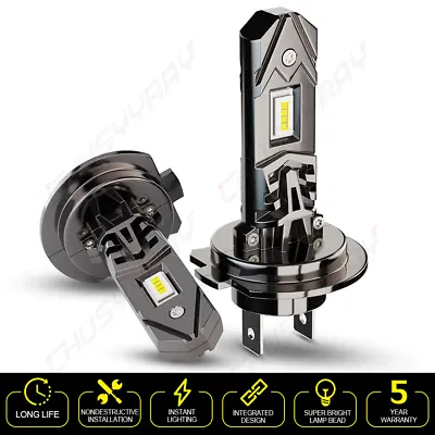 2x H7 LED Headlight Bulbs Kit High Or Low Beam 6500K Super White 360000LM Lights • $18.99