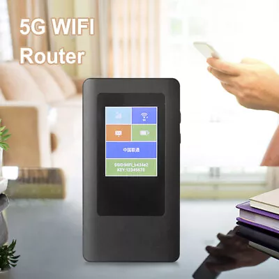 5G WiFi6 Portable Router SIM Card 5G Wireless Router Network Pocket MiFi Modem • $158.74