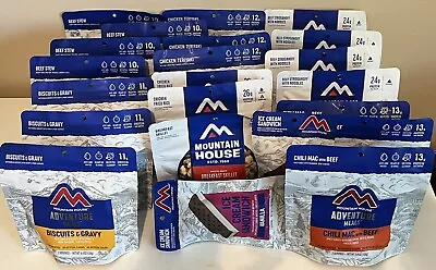 22 Mountain House Adventure Meals Freeze Dried Food 42 Servings Backpacking Mre • $165