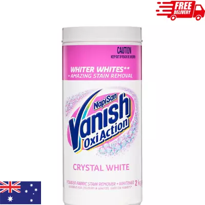 Vanish Napisan OxiAction Crystal White Stain Remover Powder 2kg • $23.43