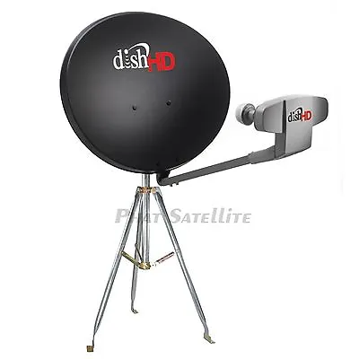 DISH Network 1000.2 HD Satellite DISH Antenna CAMPING COMPLETE MOBILE TRIPOD SET • $250