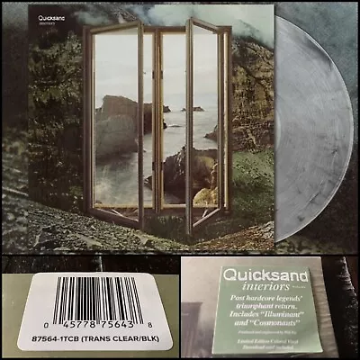 QUICKSAND Interiors LP Clear / Black Vinyl SEALED-Deftones Rival Schools Moondog • $45