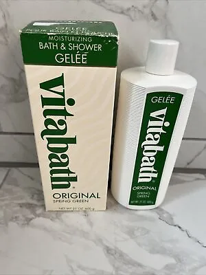 Vitabath Original Spring Green 21oz Moisturizing Bath Shower Gelée Vintage New • $39.99