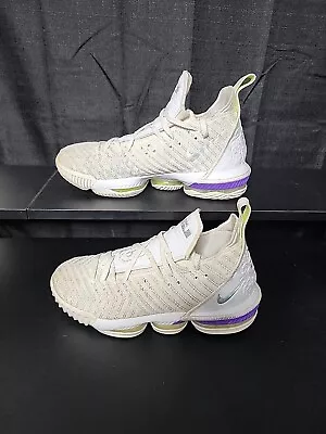 Nike Lebron XVI 16 Buzz Lightyear Sz 10 Volt White Purple Grape AO2588-102 1 17 • $59.99