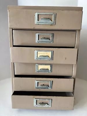 Vintage 6 Drawer Metal Parts Cabinet  • $34.95