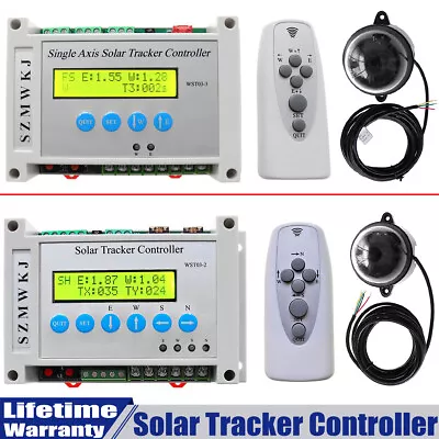 SZMWKJ Solar Panel Auto Tracking Single/Dual Axis LCD Solar Tracker Controller • £71.99