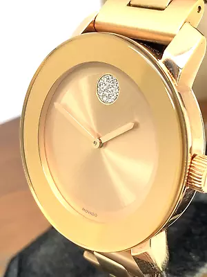 Movado Women's Watch 3600086 Bold Rose Gold Swiss Quartz Stainless Steel 36mm • $296.97