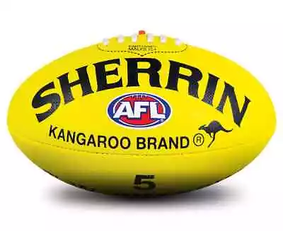 NEW Sherrin Kangaroo Brand Size 5 Football - Yellow* • $27.40