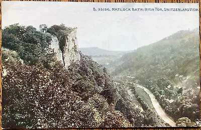 Matlock Bath High Tor Switzerland View 1914 Vintage Postcard Celesque Series • £2.99