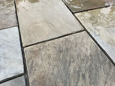 Hand Finished Reclaimed York Stone Paving Slabs Internal Or External Use • £120