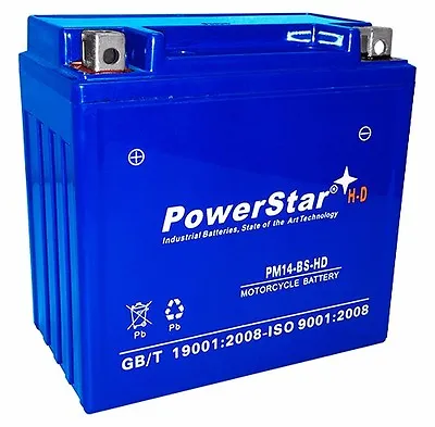 PowerStar H-D  Motorcycle Battery For  Harley V-Rod VRSCA 2002 - 3 YEAR WARRANTY • $65.88