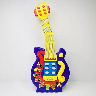 Vintage The Wiggles Wiggly Giggly Singing Dancing Toy Guitar Spin Master Working • $45