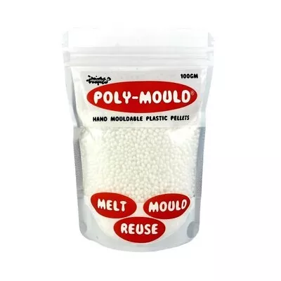 ICKYSTICKY POLY-MOULD 100GM Mouldable Plastic Pellets Thermoplastic Plastimake • $11