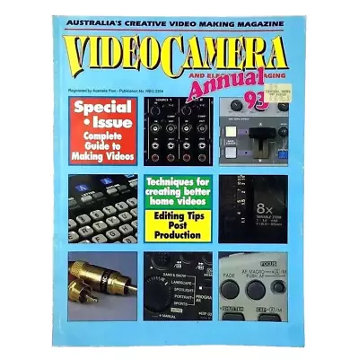 Videocamera And Electronic Imaging Annual 1993 Magazine Camcorder Vintage Camera • $18.95