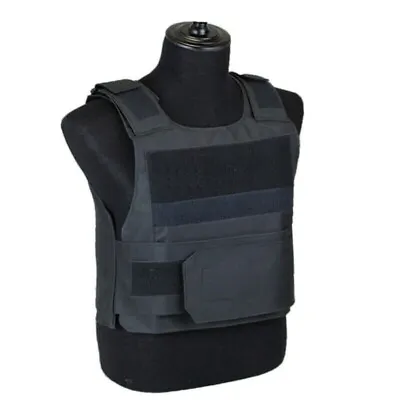 Body Bulletproof Vest Front Back Plates Armor Tactical Jacket Guard Security Kit • $30.88