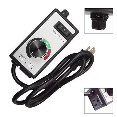 120v Motor Speed AC Electric Rheostat Router Fan Variable 110v /60hz Power Cord • $26.30