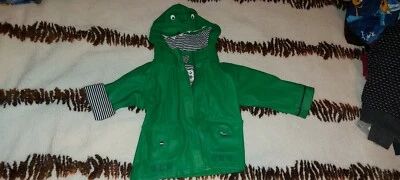 £8 • Buy 🦕 JOJO MAMAN BEBE 🦕 WATERPROOF FLEECE LINED COAT 12-18m RAIN Jacket  DINOSAUR