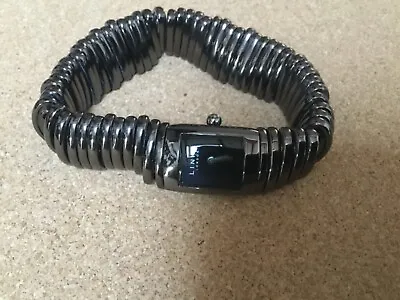 Genuine Links Of London Sweetie Bracelet WatchLarge Wrist Black Face • £100