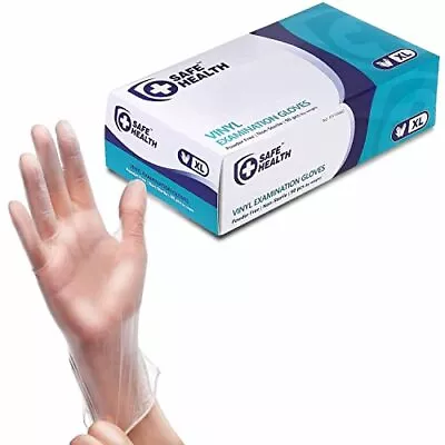 Clear Vinyl Exam Gloves S M L XL 100-Count | 3 Mil | Medical-Disposable | P... • $19.21