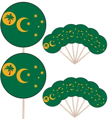 Cocos (Keeling) Islands Flags Party Food Cup Cakes Picks Decorations Toppers  • £5.99