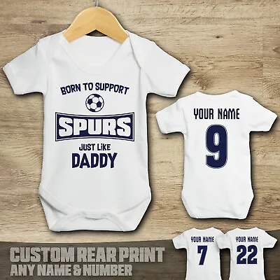 £9.99 • Buy Tottenham - Spurs - Born To Support - Baby Vest Suit Grow