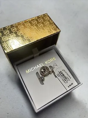 Michael Kors MK Open Ring Rhinestones Rose Gold Silver With Gift Box • $50