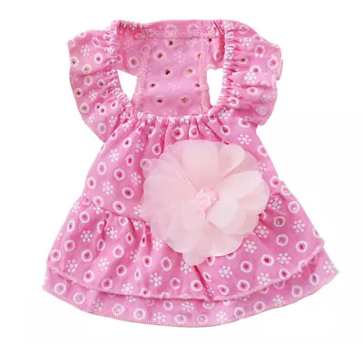 Small Dog Girl Skirt Clothes Puppy Apparel Tutu Pet Dress Sundress Size XS S M L • $9.03