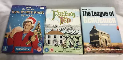 DVD Bundle TV Boxsets Comedy LEAGUE OF GENTLEMEN 1-3 FATHER TED  MRS BROWNS X3 • £10.99