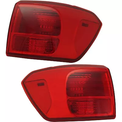 Tail Light Set For 2016-2018 Kia Sedona Left And Right Outer Red Lens Halogen • $183.97