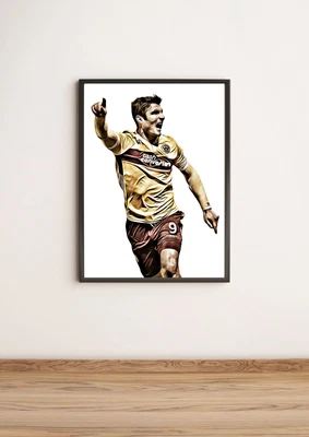 £9.99 • Buy John Sutton Motherwell FC Graphic Print