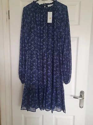 Matalan Papaya Blue Floral Dress Size 18 (NEW) • £8