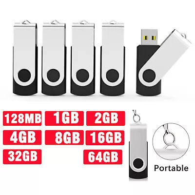 128MB 1GB 2GB 4GB 8GB 16GB 32GB 64GB USB Flash Drive Thumb Memory Stick Pen LOT • $266.25