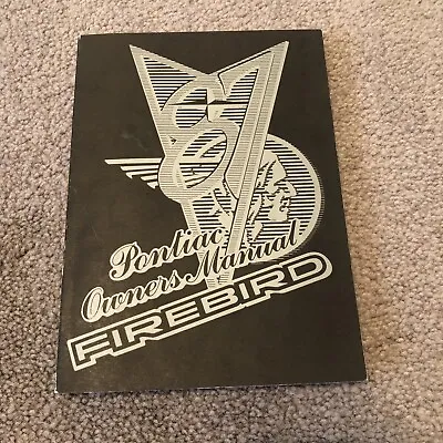 1987 Pontiac Firebird Original Manual • $12