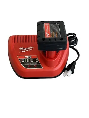Milwaukee M12 RedLithium XC4.0 Battery & Charger Kit 48-59-2440 • $49