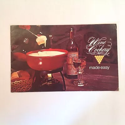 Vintage Color Recipe Booklet Meier's Wine Cookery Made Easy Photo Guide Wines • $9.99