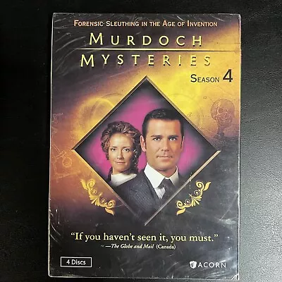 Murdoch Mysteries: Season 4 (DVD 2012 4-Disc Set) - NEW Sealed • $23.77