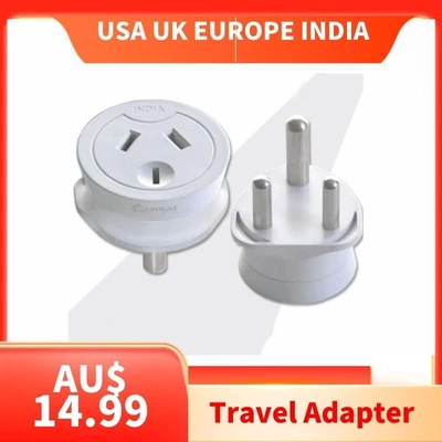 $14.99 • Buy Travel Adapter Adapter Socket To Plug AU NZ To USA UK EUROPE INDIA Singapore HK