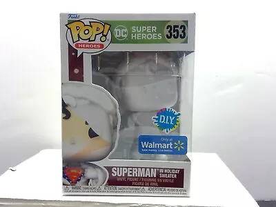 $12.99 • Buy Funko POP DC Super Heros Superman In Holiday Sweater DIY - Only At Walmart - NIB