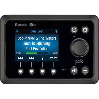 13  Black Polk App Ready BT AM FM Marine Stereo • $402.16
