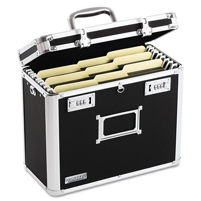 $55.23 • Buy Locking File Chest W/Adjustable File Rails Letter/Legal Files Storage Box Black
