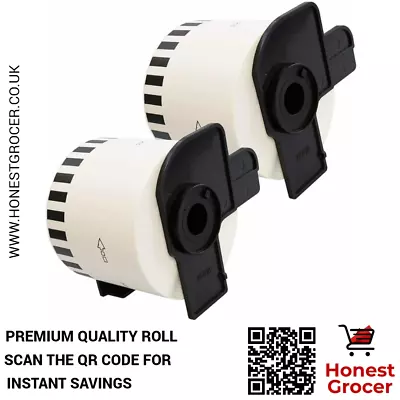 DK22205 DK-22205 Rolls Fits Brother Printer QL-500 QL-500A QL-500BS QL-500BW • £0.99